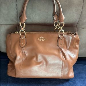 Coach cognac Colette carryall shoulder bag